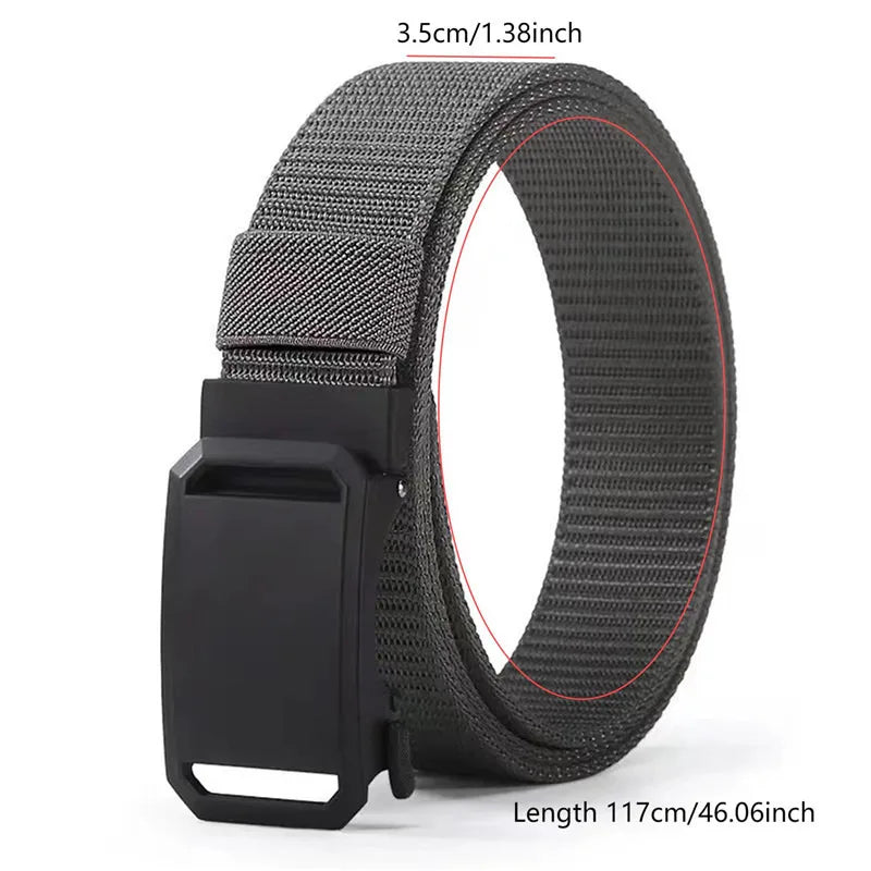 Men Belts Canvas Nylon Webbing Belt Fashion Casual Designer Unisex Belts High Quality Sports Military Strap Cargo Pants Belt