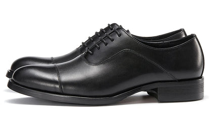 Italian Men's Genuine Leather Oxford Shoes Classic Breathable Gentleman Top Layer Cowhide Business Dress Shoes