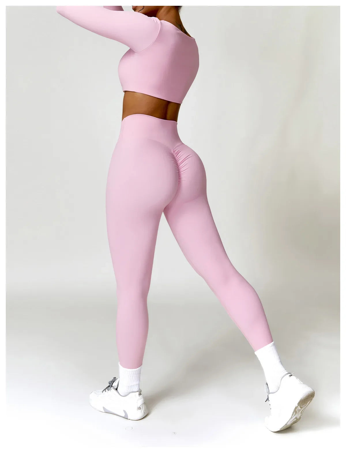 Summer 2PCS Yoga Suit Sports Set Women Quick-Dry Gym Set Women Tracksuit Running Workout Long Sleeve Sports Shirt Yoga Clothing