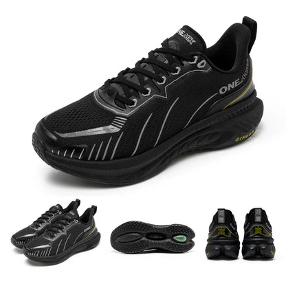 ONEMIX Tênis de corrida masculino com novo amortecimento, adequado para corredores pesados, com cadarço, para esportes, feminino, antiderrapante, atlético, masculino, para uso ao ar livre