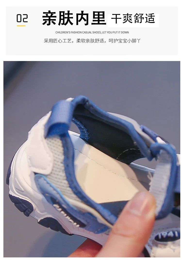 Lightweight Kids Shoes Children Girls Boys Sandals Children Beach Sandals New Non-slip Soft Bottom Breathable Boys Shoes