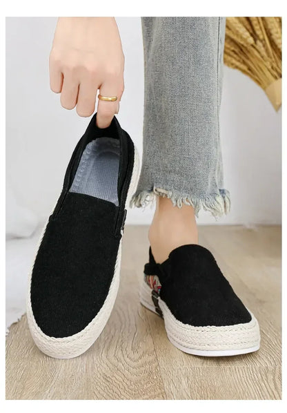 Sapatilhas Casuais Masculinas de Lona Tênis Masculino Slip-on Vulcanizado Confortáveis Sapatilhas Masculinas Mocassins Sapatos de Condução Zapatos Hombre