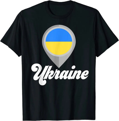 May Live in USA Story Began in Ukraine Flag T-Shirt