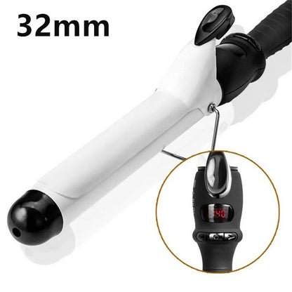 Professional 32mm 38mm LCD Display Hair Curler Adjustment Temperature Hair Curl Irons Curling Wand Roller Hair Styling Tools