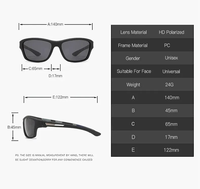 Classic Outdoor Sports Polarized Sunglasses Men Women Cycling Climbing Skiing Fishing Driving Vintage Sun Glasses UV400 Eyewear