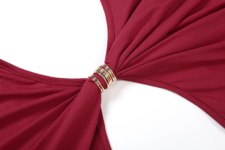 Waistless V-neck Women Maxi Dresses Classic Elegant Lapel Full Sleeve V-neck Sheath Vestidos Female High Street Bodycon