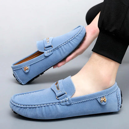 48 Extra Large Size Frosted Couple Style Halloween Gift 2025 Autumn New Beanie Shoes British Style Slip-On Lazy Men's Shoes Driving Lightweight Non-Slip Casual Leather Shoes