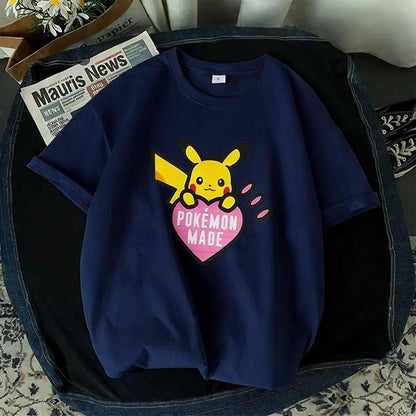 T Shirt Man Women 2026 Summer Y2k Short Sleeve Tee Tops Streetwear Casual Parent-child Clothing Unisex