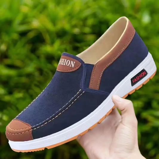 Men's Fashion Casual Shoes – Breathable Leather Sneakers, Sizes 40–47