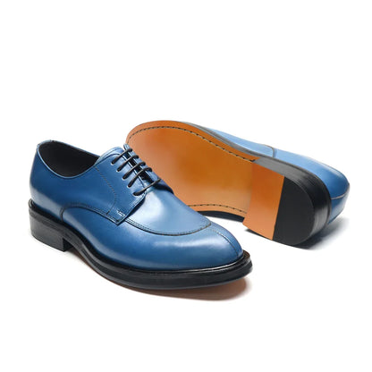 Luxury Handmade Wedding Party Men's Dress Shoes Cow Genuine Leather Lace-up Oxfords Derby Formal Business Social Male Footwear