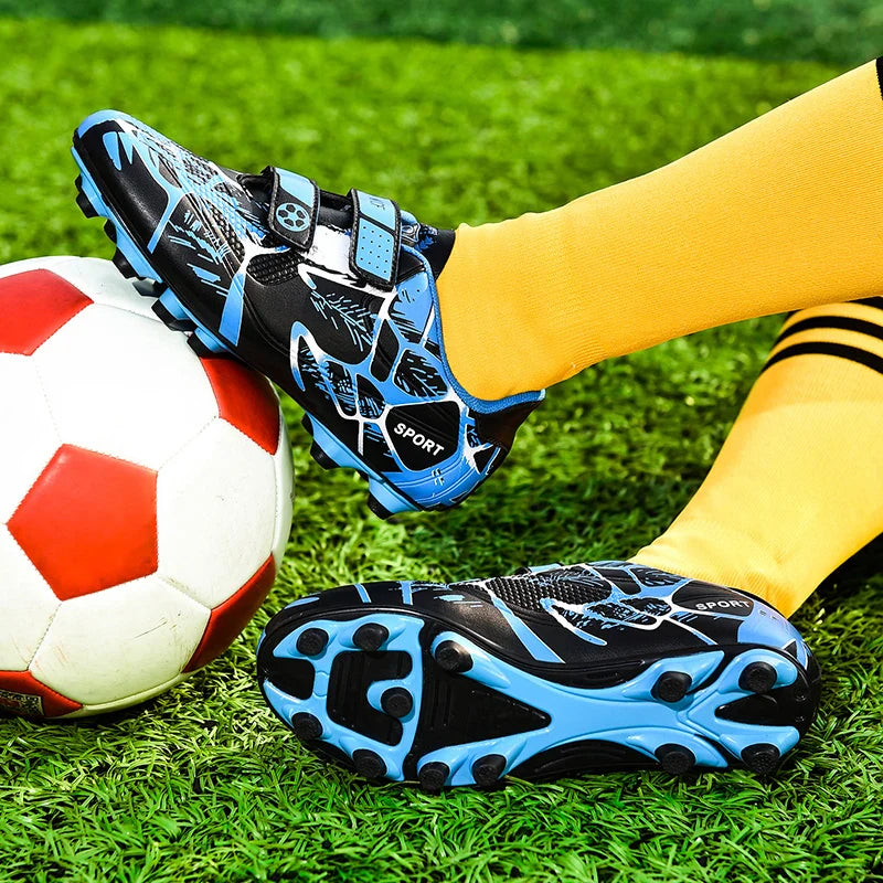 Kids Soccer Shoes Society TF/FG School Football Boots Cleats Grass Sneakers Boy Girl Outdoor Athletic Training Sports Footwear