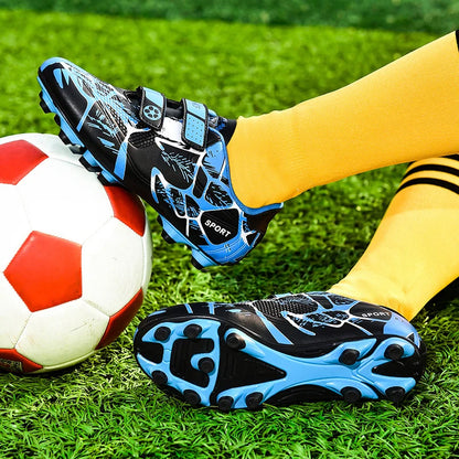 Kids Soccer Shoes Society TF/FG School Football Boots Cleats Grass Sneakers Boy Girl Outdoor Athletic Training Sports Footwear