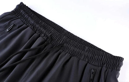 Men 2 In 1 Running Pants Double Layer Pant Tight Training Basketball Legging Fitness Sweatpant With Pockets Running Trousers
