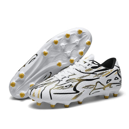 New Men Football Boots TF Sport Training Soccer Shoes Kids Ultralight Breathable Professional Sneakers Unisex Grass Cleats Match