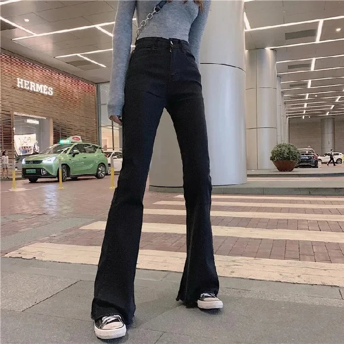 High-Waisted Slimming Straight-Leg Jeans For Women