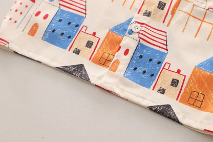 2PC Summer Boys' Short-sleeve Shirt Tops Print Fashionable Outfit for Outdoor Wear New Summer Trendy Set for Kids
