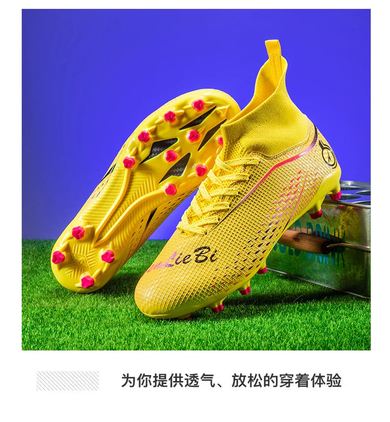 New MenFootball Boots High-quality  Soccer Shoes Professional Outdoor FG/TF Non-Slip Soccer Cleats Training Shoes Ultralight