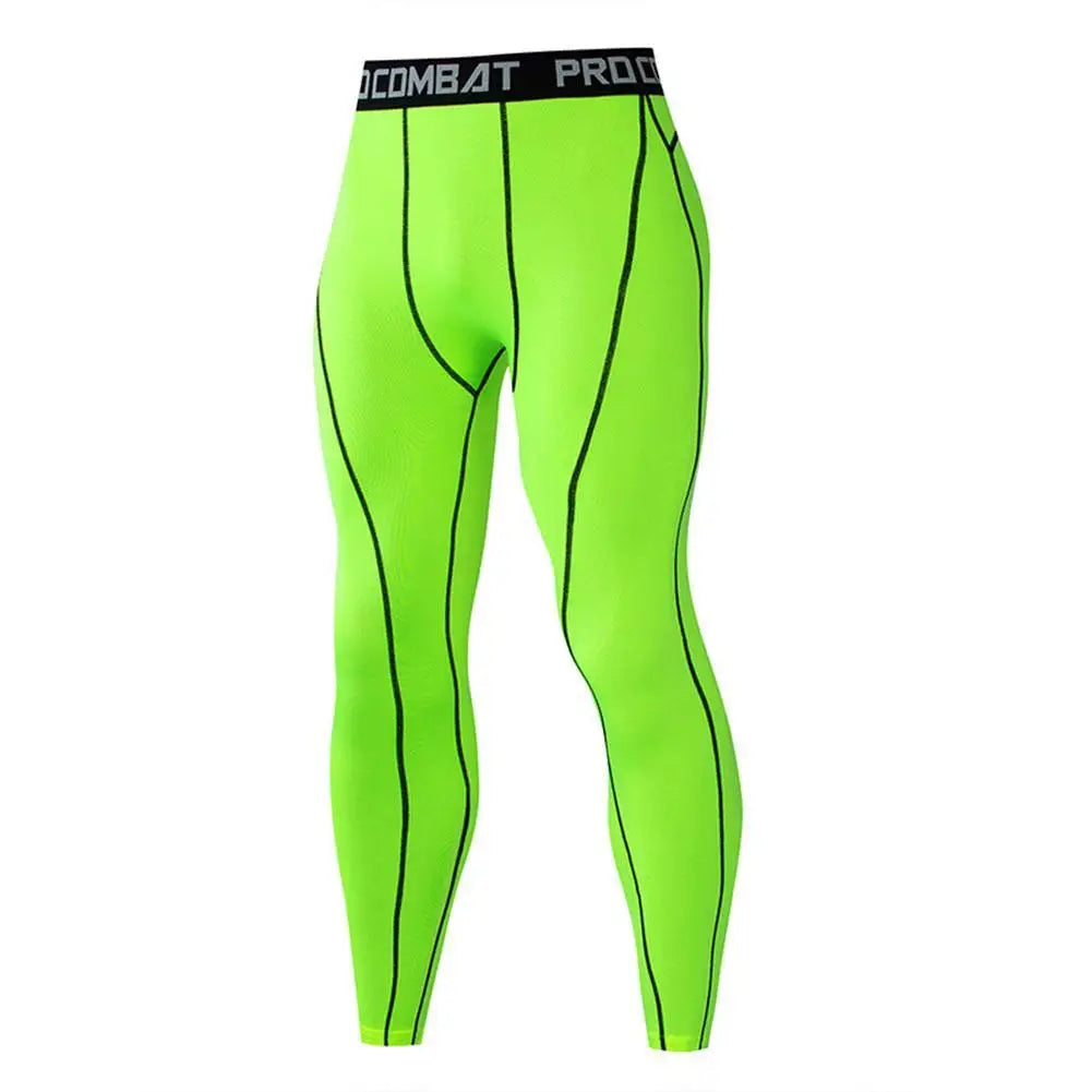 Men Compression Tight Leggings Running Sports Male Workout Bottoms Trousers Jogging Dry Yoga Pants Quick Fitness Training