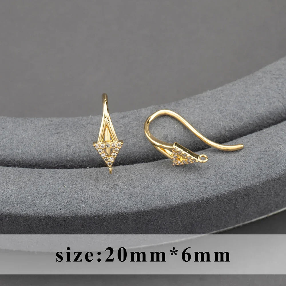 20pcs/lot M800 jewelry accessories,pass REACH,nickel free,18k gold plated,copper,connector,diy earrings,jewelry making