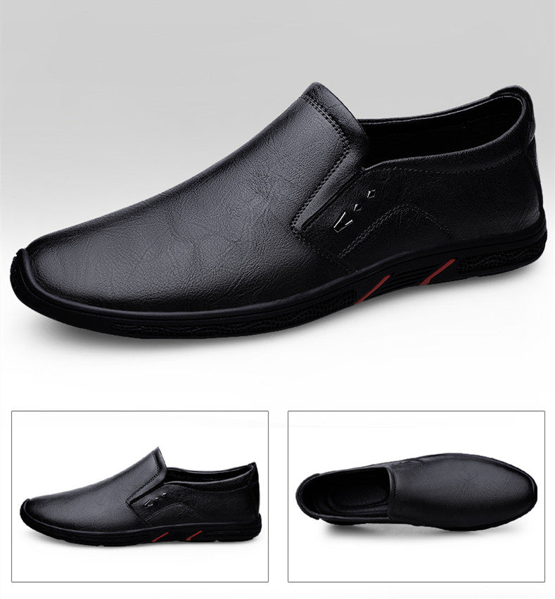 Leather Men Casual Shoes Breathable Soft Sole Office Loafers Shoes Men Designer Shoes