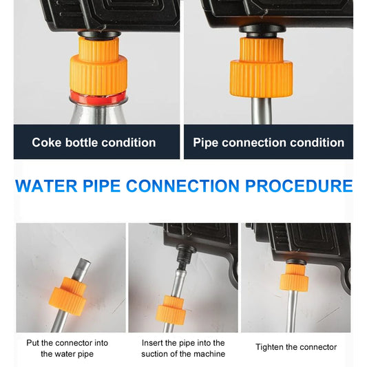 Portable Cordless Car High Pressure Washer Water Wash Cleaner Gun 26bar With 2Pcs 1200mah Battery