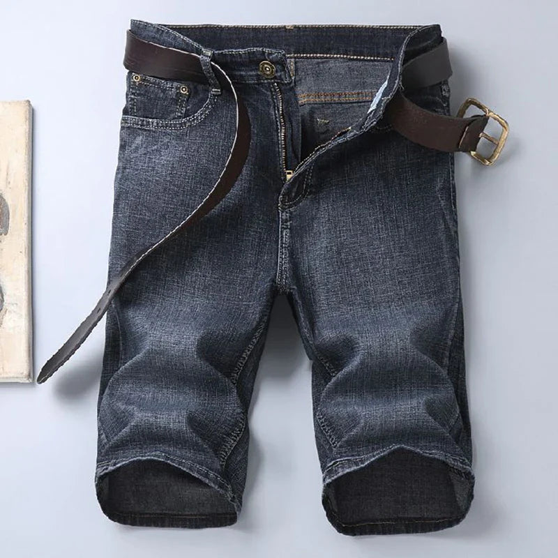 2025 New Blue Fashion Design Men's Jeans Slim Fit Straight Men's Short Jeans Summer Shorts Jeans Men's Jeans Stretch