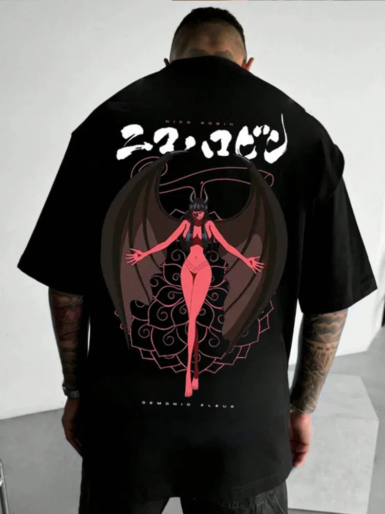 One Piece Printed T Shirts Man Graphic Tee Women Short Sleeved Tee Y2k Clothes Cotton Tops Summer 2025