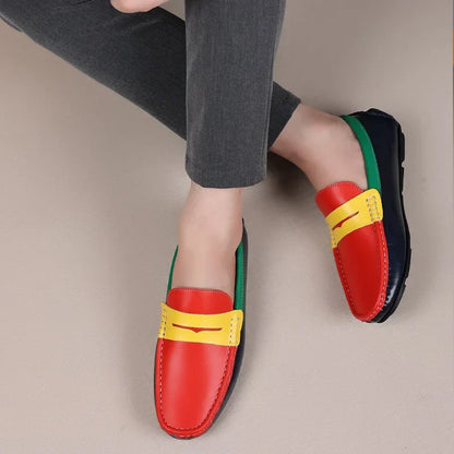 Business Shoes Fashion Casual Shoes Man Luxury Leather Loafers Breathable Slip on Male Boat Shoes Moccasins Driving Shoe