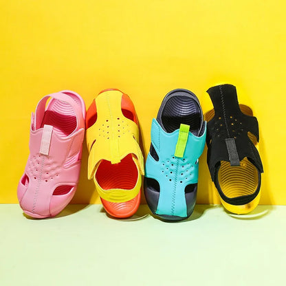 Summer Children's Beach Sandals Non-slip Soles Soft Comfortable Fashion Sports  Casual Boys Girls Baby Shoes Kids Flats Sandals