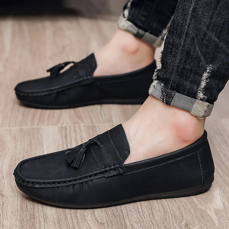 Outdoor Fashion Men's Casual Shoes Comfortable Male Loafers Non-slip Walking Sneakers Breathable Flats Driving Shoes Lazy Shoes