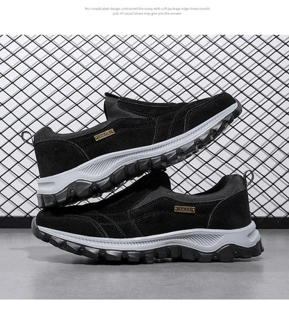 Outdoor Comprehensive Training Shoes Casual Men's Shoes Breathable Suede Leather Shoes Non-slip Walking Shoes Sports Shoes
