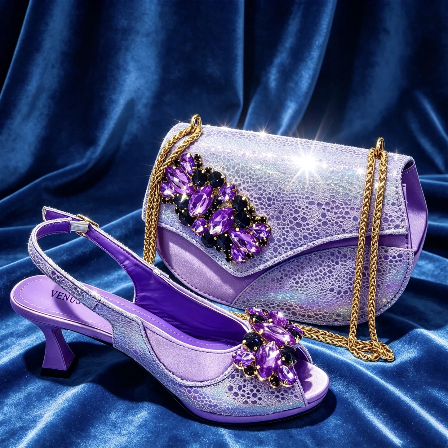 2026 New INS Style Green Elegant High Heels & Matching Bag Set for Women – Popular Nigerian Designer Shoes for African Ladies