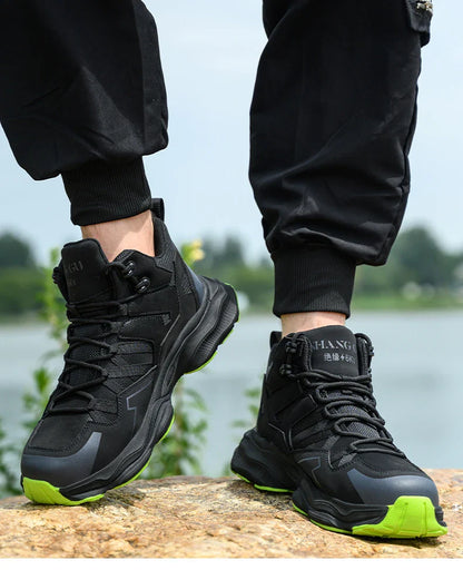 Steel Toe Kevlar-Midsole Safety Shoes Men Anti-Puncture Anti-Smash Non Slip Industrial Work Boots Protection Tactical Boots