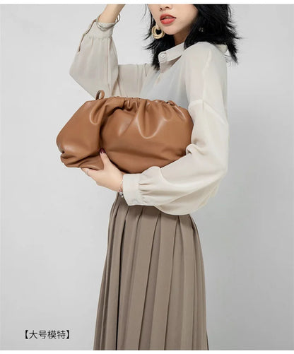 Soft Pu Leather Women Shoulder Bag High Quality Small Cloud Crossbody Bags for Women Fashion Female New Handbags Messenger Bags