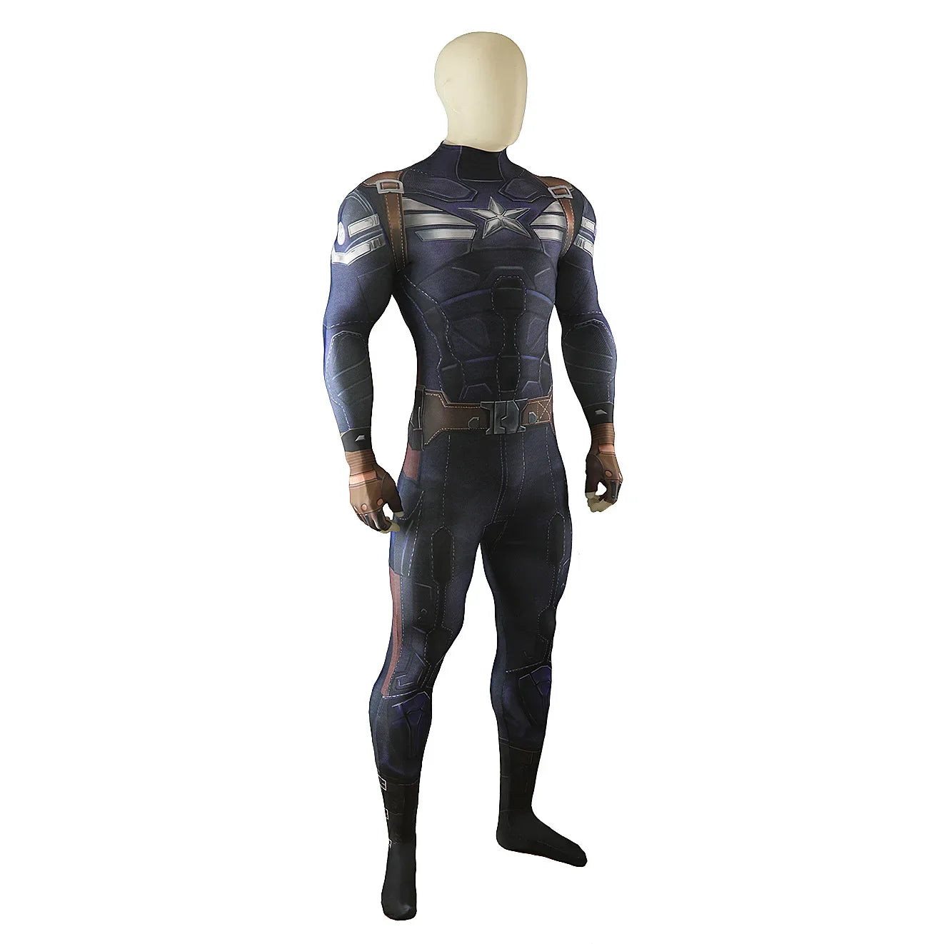 Captain America The Winter Jumpsuit Bodysuit Cosplay Costumes Movie Character Halloween Performance Costume for Adult Kids