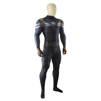 Captain America The Winter Jumpsuit Bodysuit Cosplay Costumes Movie Character Halloween Performance Costume for Adult Kids
