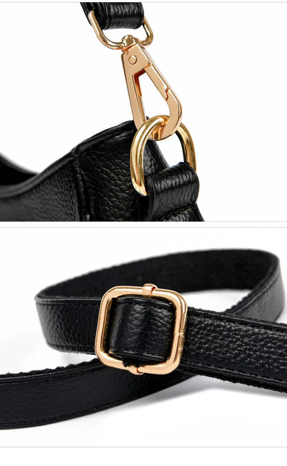 Genuine High Quality Soft Leather Women's Handbag Trend Designer Female Crossbody Bag Casual Shoulder Messenger Handbags 2024