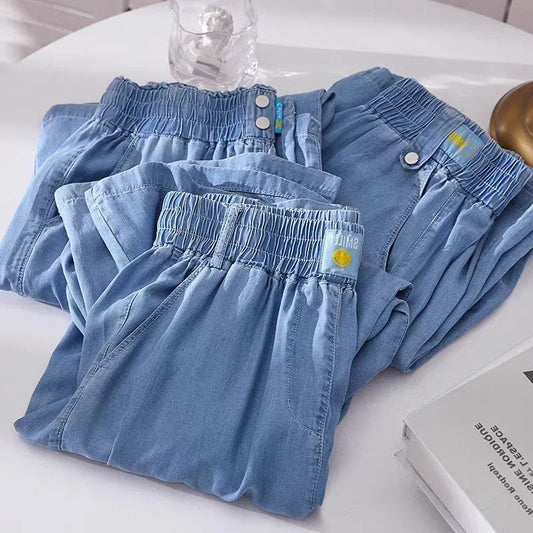 Women's Summer Trendy Brand Thin Wide Leg Pants