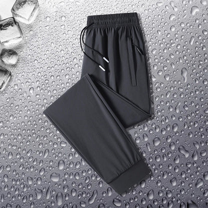 Outdoor Hiking Windproof Breathable Ice Silk Pants for Men Fashionable Trendy Soft Breathable Comfortable Versatile Casual Pants