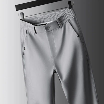 Spring Autumn Male Casual Pants Korean Mens Clothing Business Straight Work Trousers Solid Color Classic Versatile Man Pants