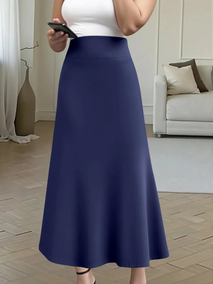 Women Midi Skirt High Waist A line Flowy Design Breathable Material Perfect for Fashion Events Casual Street Style Weekend Trips