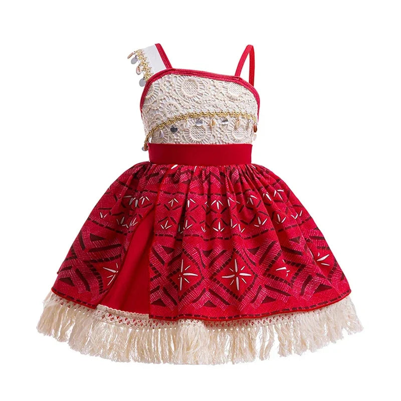 Fantasia Moana 2 da Princesa Disney para Meninas, Cosplay Vaiana, Festa de Carnaval, Aventura no Oceano, Roupa Infantil de Halloween