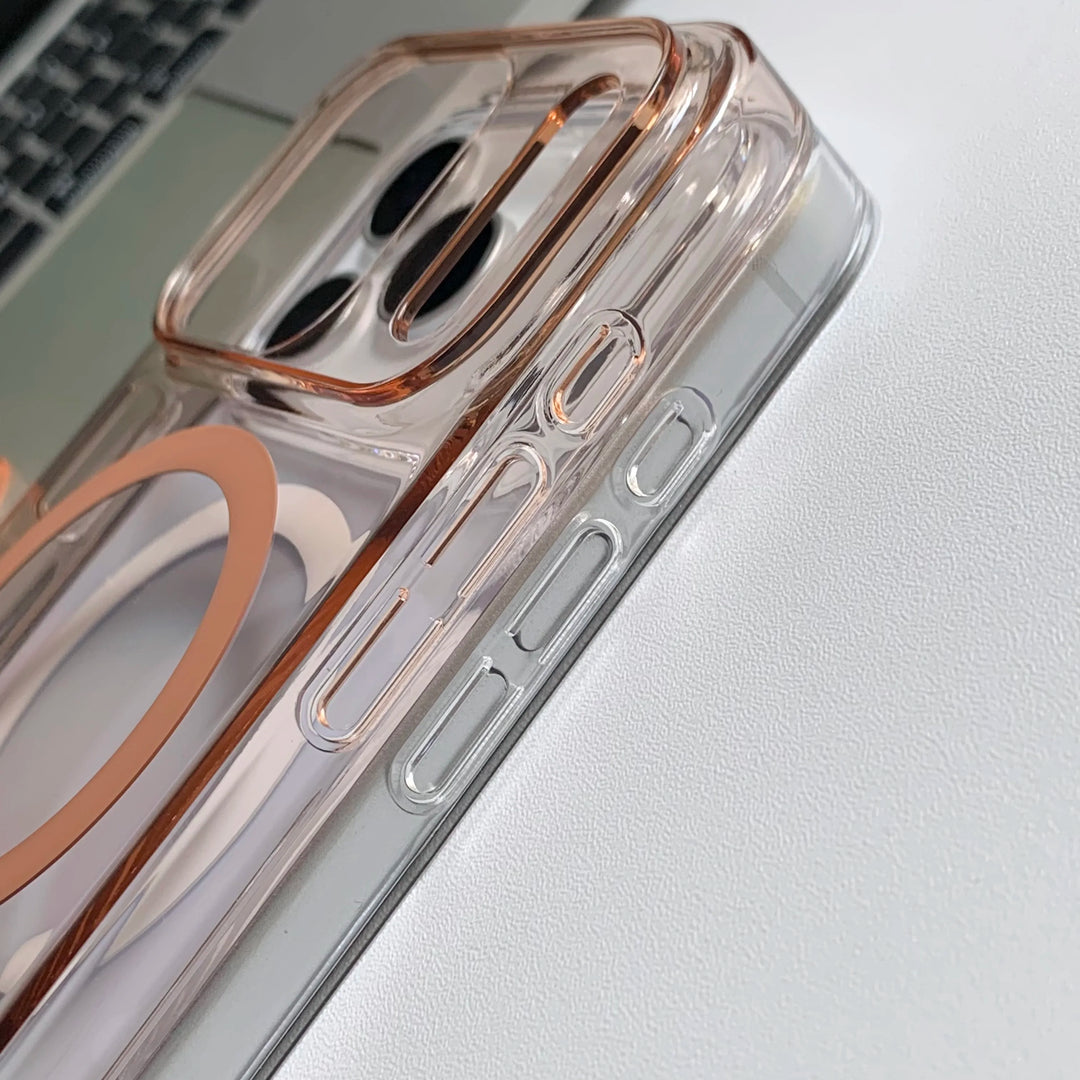 Transparent Magnetic phone Case for iPhone 17pro 17 Pro Max