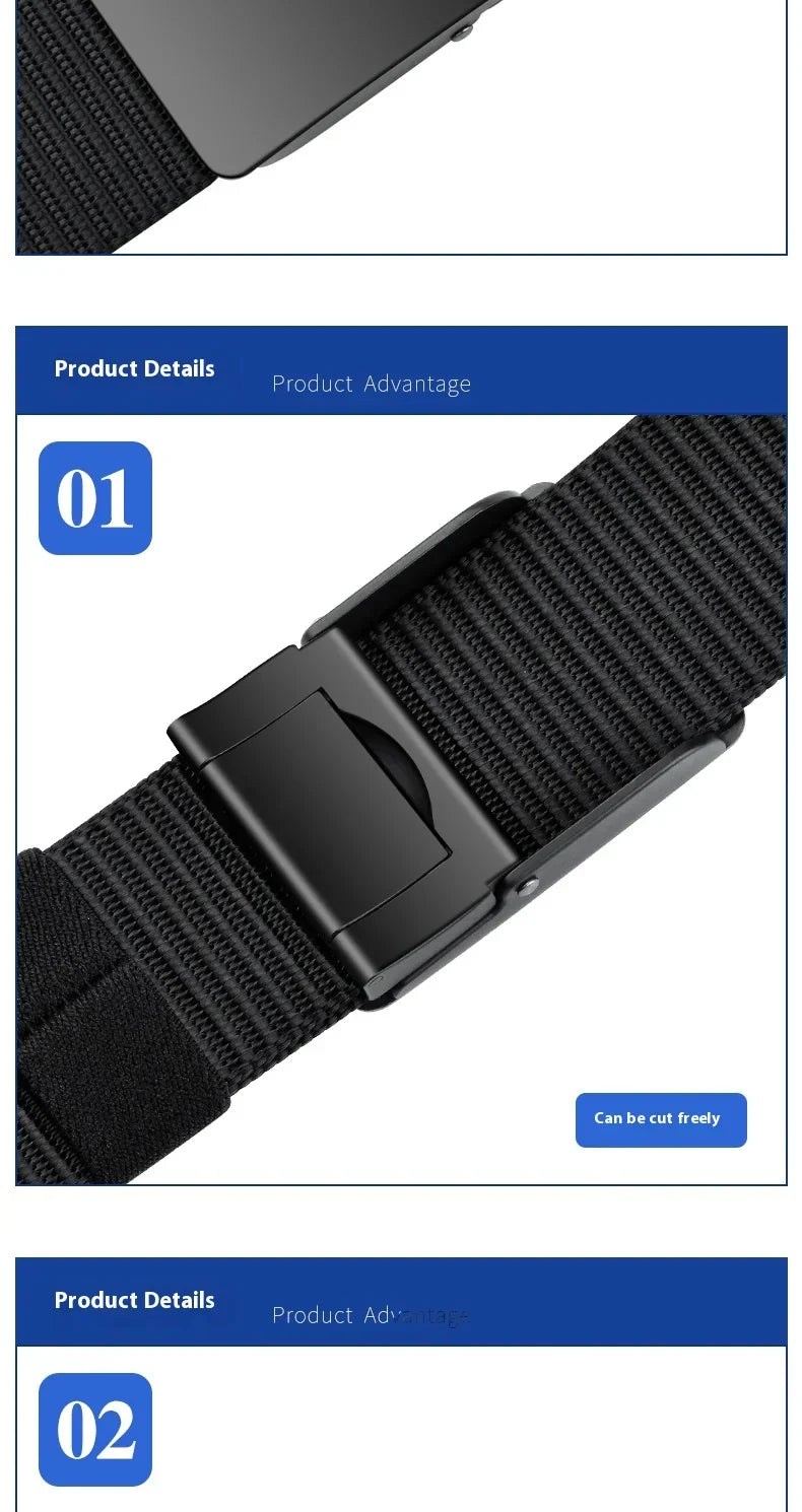 Unisex Canvas Belt Tweed Plaid Casual Polyester Four Seasons Universal Double Color Tweed Plaid Polyester Leisure Belt