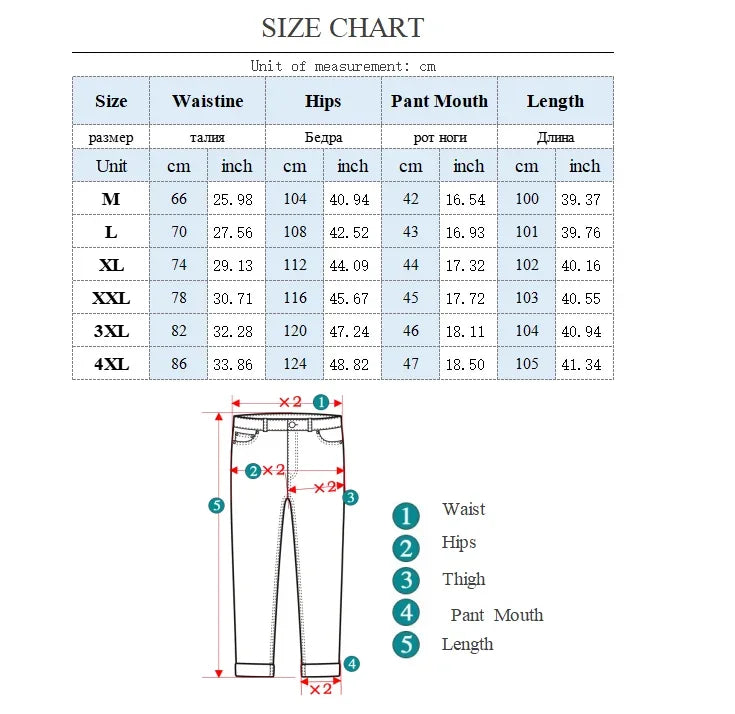 Men's Retro Jeans Elastic Waist Fashion Loose Straight Casual Wide Pants Cotton Casual Korean Baggy Wide Leg Denim Trousers