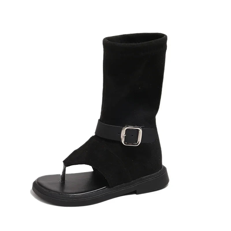 Children Casual Sandals for Girls 2025 Summer New Fashion Korean Style Soft Bottom Anti-slippery Versatile Trend Cool Flip Flops
