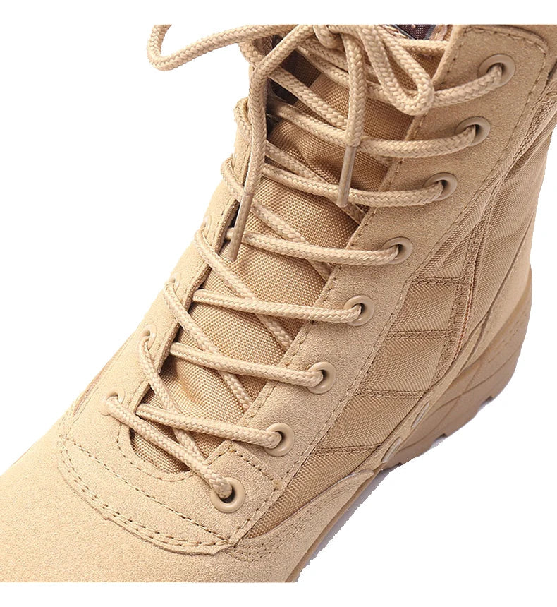 Men's Boots 2026 New Tactical Boots Special Force Desert Combat Boots Men Work Shoes Outdoor Hiking Ankle Boots