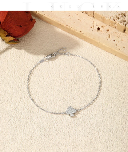 D Color Moissanite 925 Sterling Silver Simple Daily Clubs Link Chain Trendy Bracelet For Women Fine Jewelry Gifts