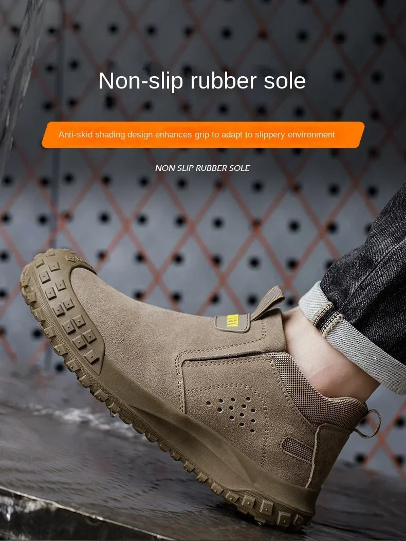 Insulation Men Work Boots Puncture-Proof Safety Shoes Steel Toe Welder Protective Shoes Indestructible Shoes Work Shoes Sneakers