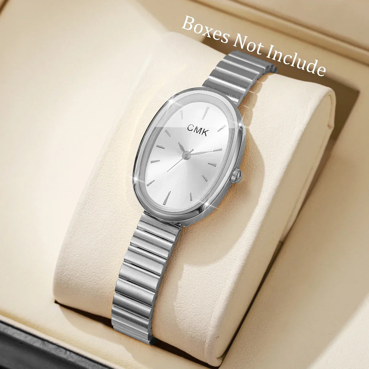 Fashion Oval Dial Women Watches Ultra-thin Strap Analog Quartz Wristwatch Girls Clock Reloj Mujer（Without Box）